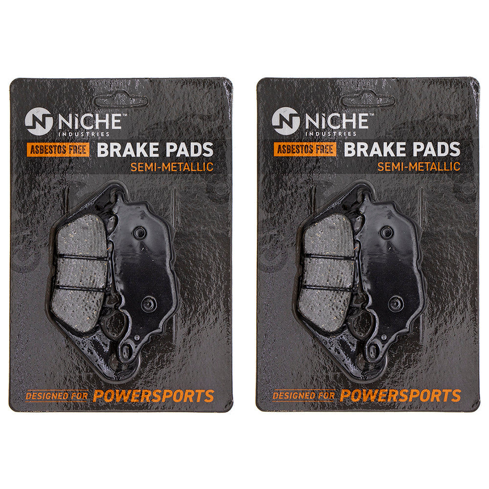 Rear Semi-Metallic Brake Pad Set 2-Pack for Yamaha YZF MT-03 NICHE 519-KPA2475D