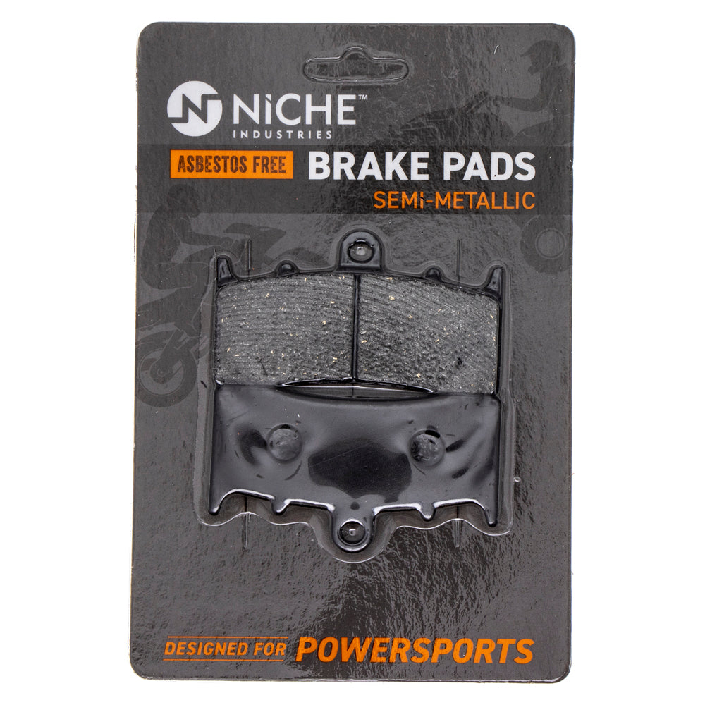 Front Semi-Metallic Brake Pad Set for zOTHER BMW K1600GTL K1600GT K1600B 34117728945 NICHE 519-KPA2477D