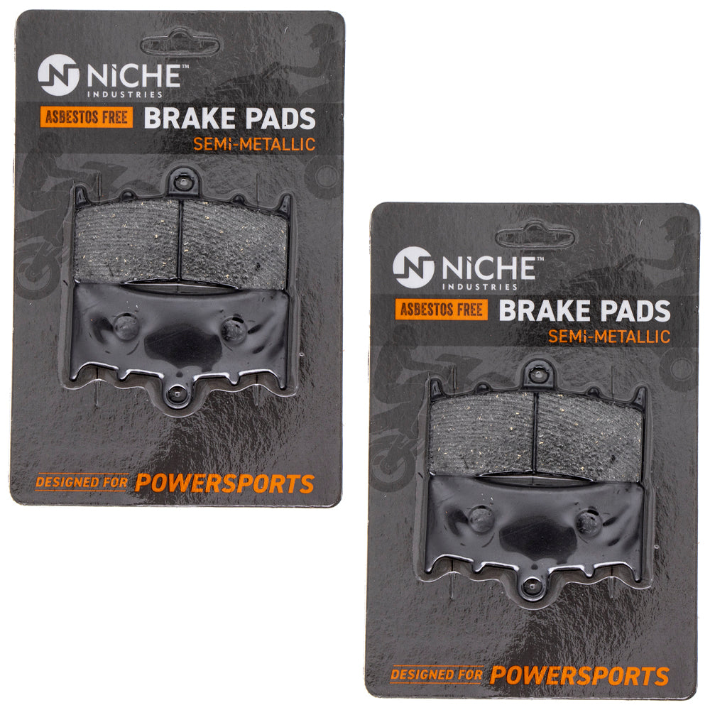 Front Semi-Metallic Brake Pad Set 2-Pack for zOTHER BMW K1600GTL K1600GT K1600B NICHE 519-KPA2477D