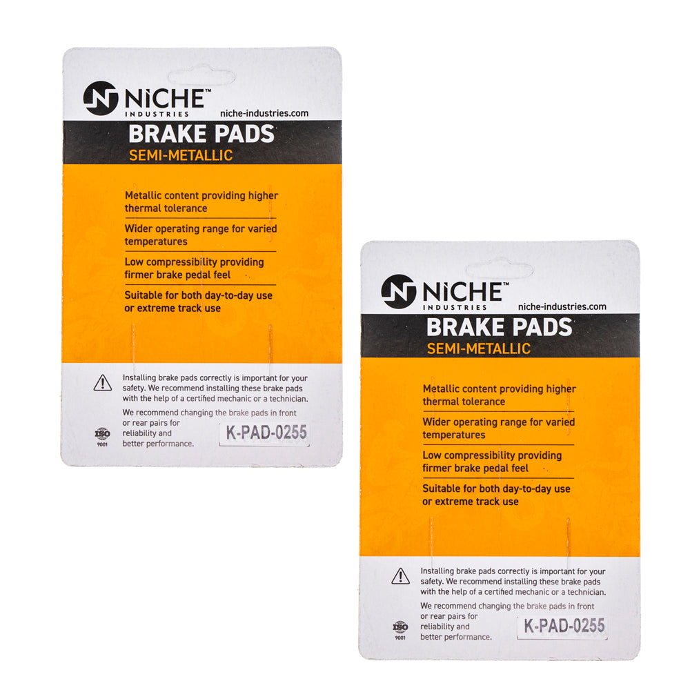 NICHE 519-KPA2477D Brake Pad Set 2-Pack for zOTHER BMW K1600GTL