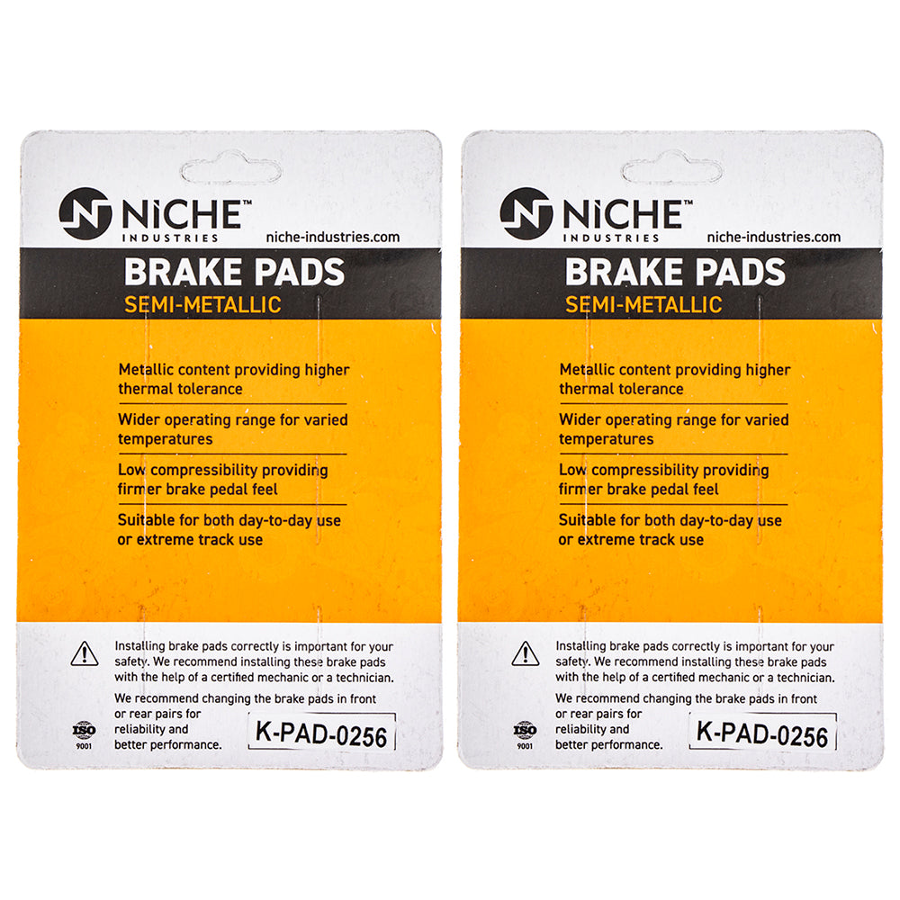 NICHE 519-KPA2478D Brake Pad Set 2-Pack for zOTHER KTM 390