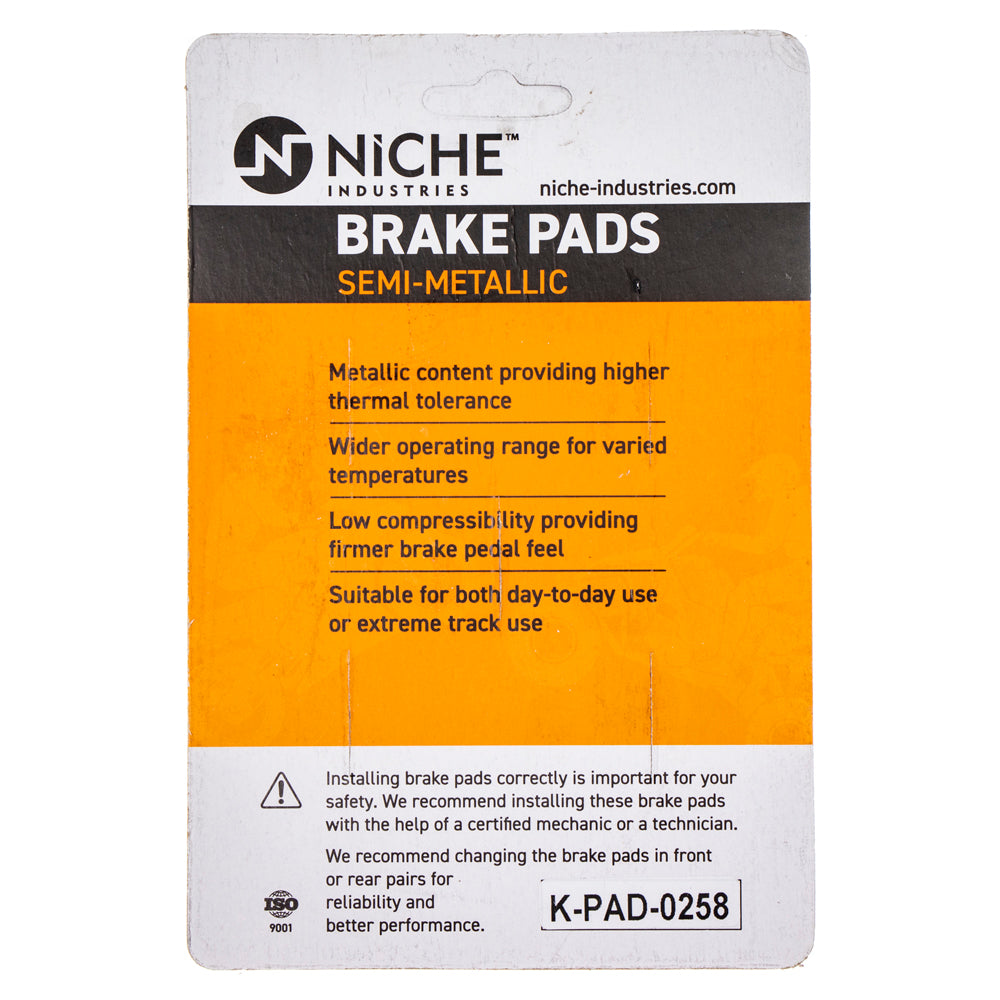 NICHE 519-KPA2470D Brake Pad for Suzuki Burgman 69100-14890