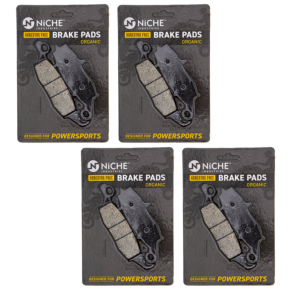 Brake Pad Set (Front & Rear) 4-Pack for zOTHER Suzuki Kawasaki ZR7S Z750S Vulcan Versys NICHE 519-KPA2485D