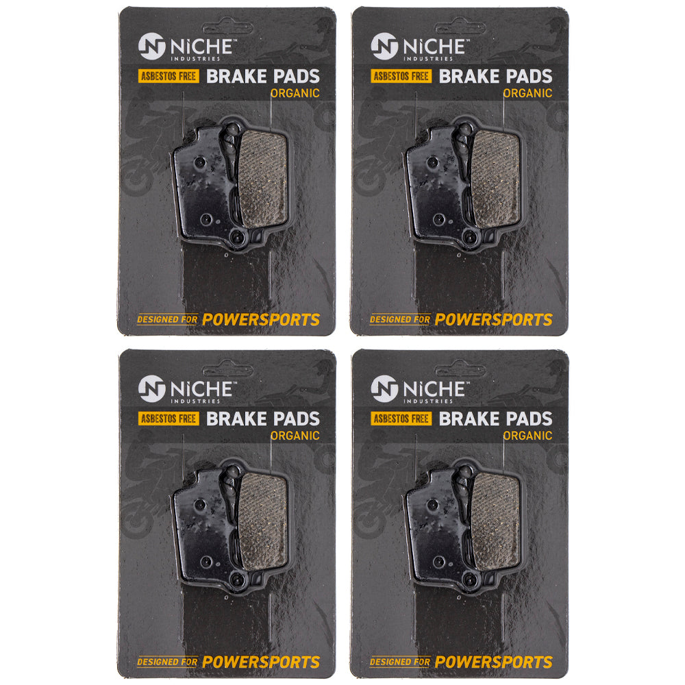 Brake Pad Set (Front & Rear) 4-Pack for zOTHER Yamaha Suzuki Kawasaki YZ450FX YZ450F NICHE 519-KPA2486D