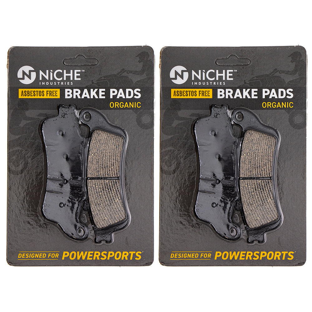 NICHE MK1002455 Brake Pad Kit Front/Rear for zOTHER Honda Goldwing