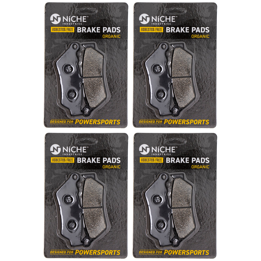 Brake Pad Set (Front & Rear) 4-Pack for zOTHER Victory Triumph Polaris KTM Harley Davidson NICHE 519-KPA2480D