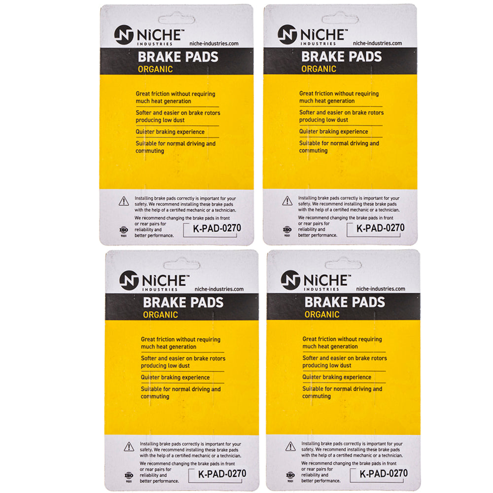 NICHE 519-KPA2492D Rear Brake Pads Set 4-Pack for zOTHER KTM BMW