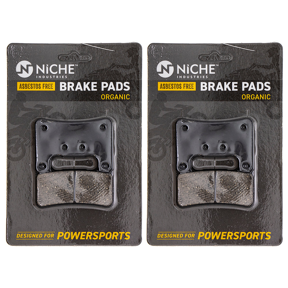 NICHE MK1002573 Brake Pad Kit Front/Rear for Kawasaki Z1000