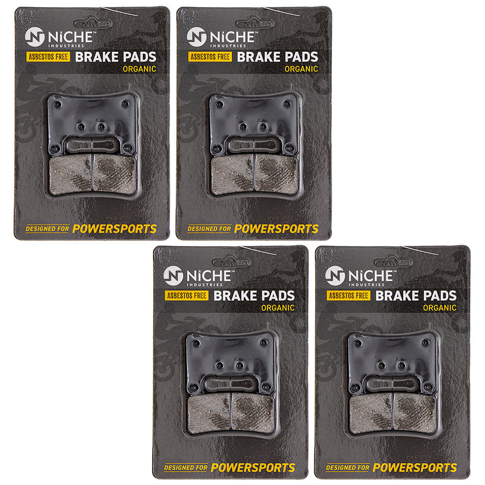 Front Brake Pads Set 4-Pack for zOTHER Suzuki Kawasaki Z900RS Z1000 Ninja Hayabusa NICHE 519-KPA2493D