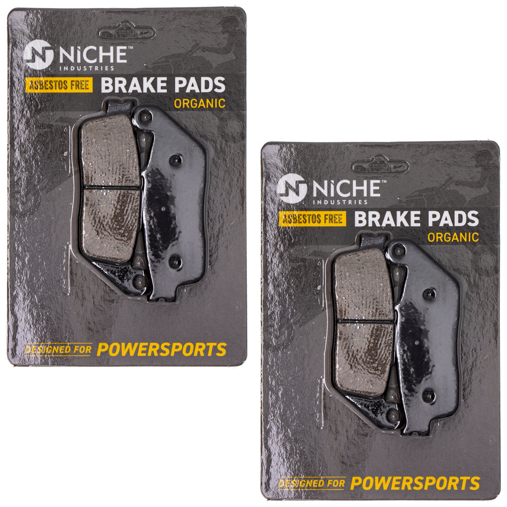 Brake Pad Set (Front & Rear) 2-Pack for zOTHER Victory Triumph Suzuki Honda BMW Z650 NICHE 519-KPA2494D