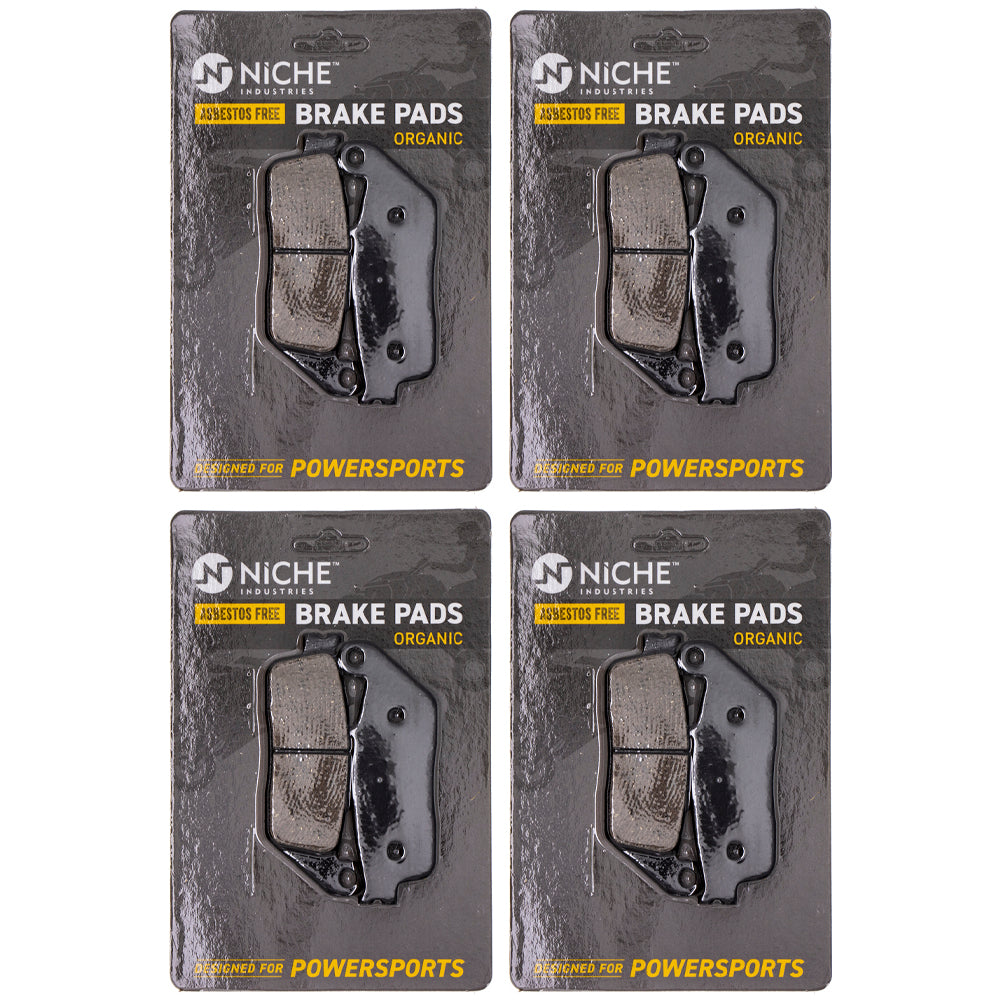 Brake Pad Set (Front & Rear) 4-Pack for zOTHER Victory Triumph Suzuki Honda BMW Z650 NICHE 519-KPA2494D