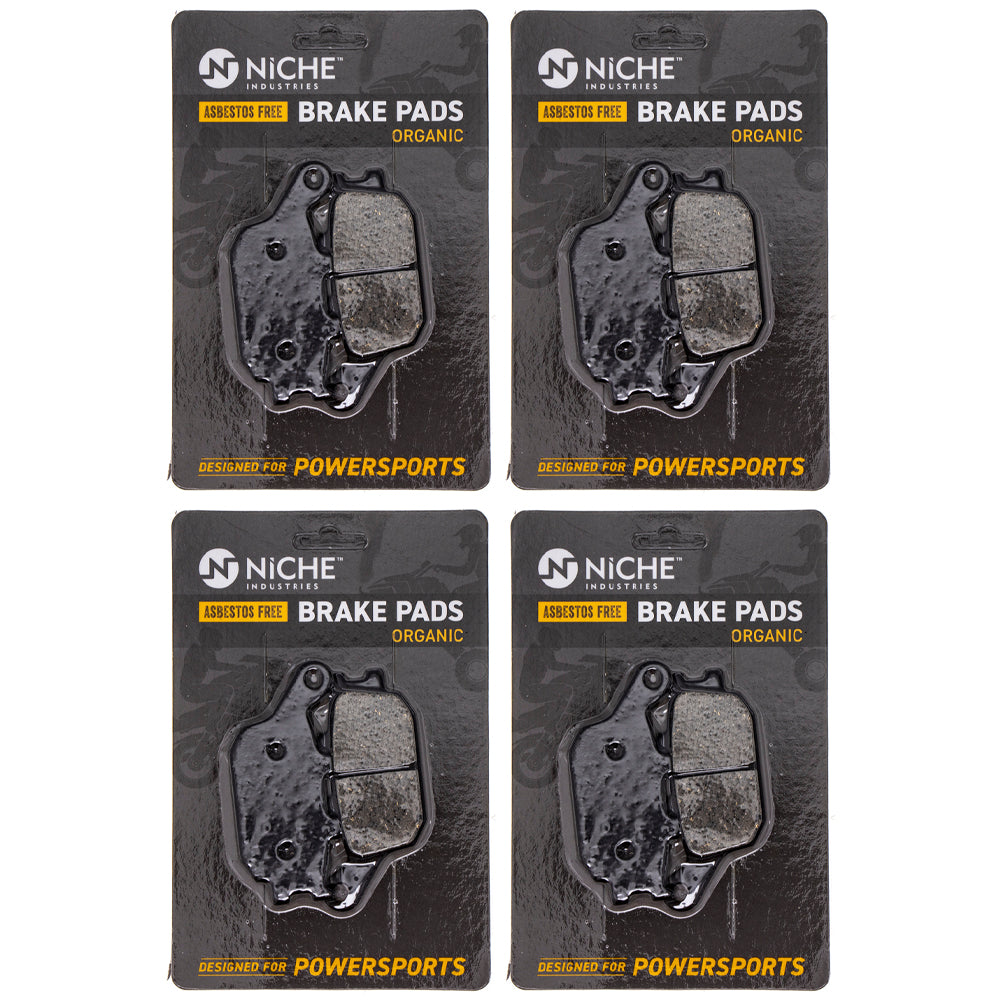 Rear Brake Pads Set 4-Pack for zOTHER Yamaha Suzuki Kawasaki Honda Z1000 Vulcan VTX1300T NICHE 519-KPA2495D