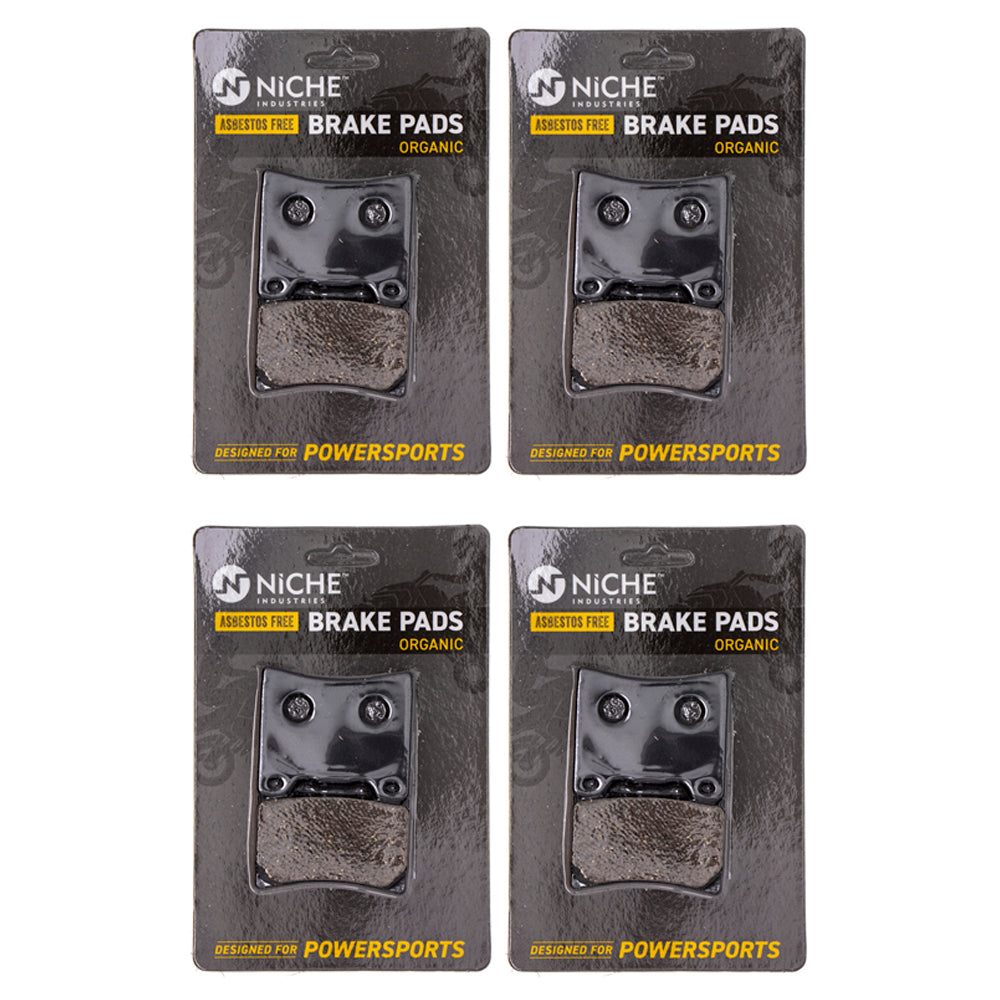 Brake Pad Set (Front & Rear) 4-Pack for zOTHER Yamaha YZF750R YZF600R YZF1000R Vmax NICHE 519-KPA2496D