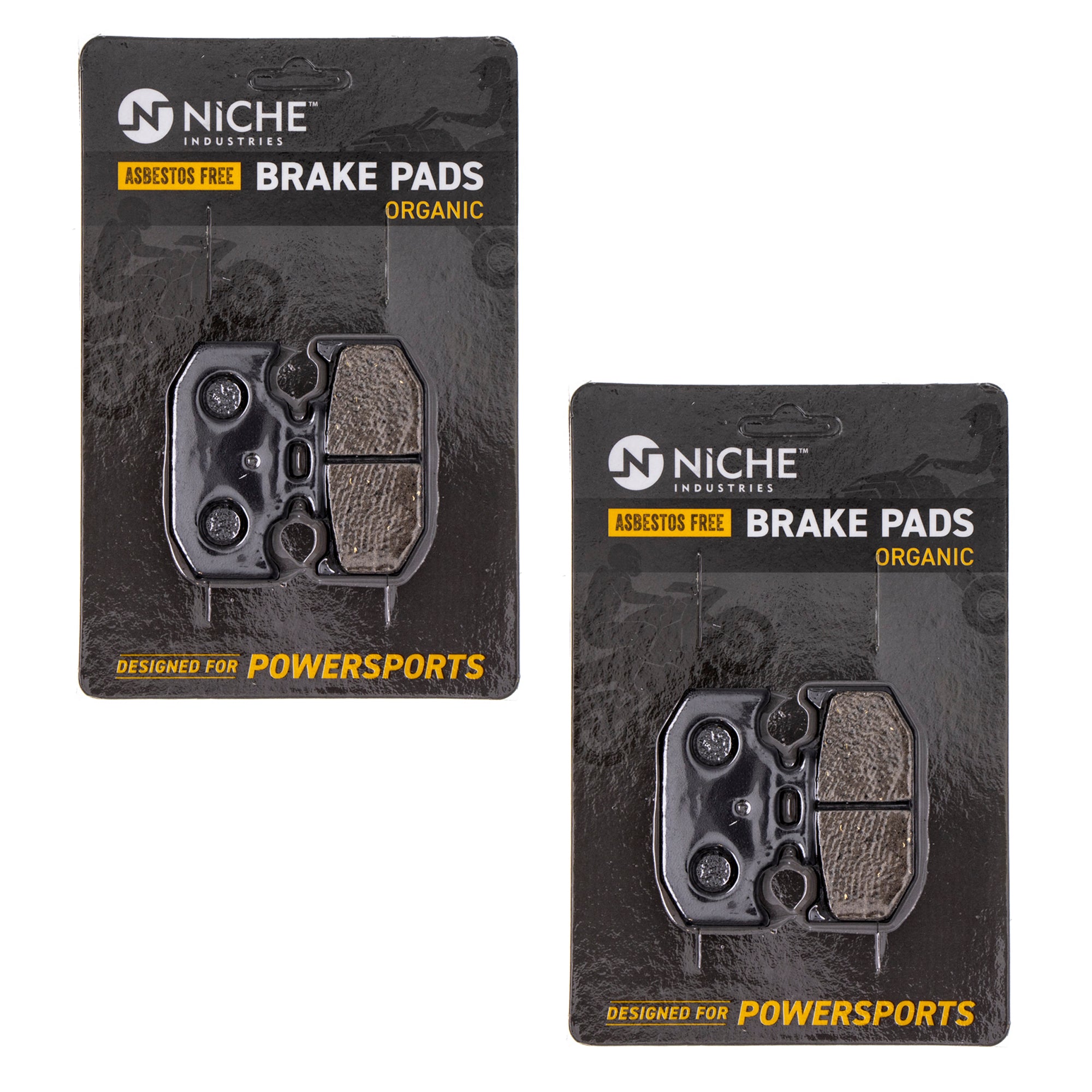 Rear Brake Pads Set 2-Pack for zOTHER Yamaha Suzuki Kawasaki RM125 KX500 KX250 KX125 NICHE 519-KPA2499D