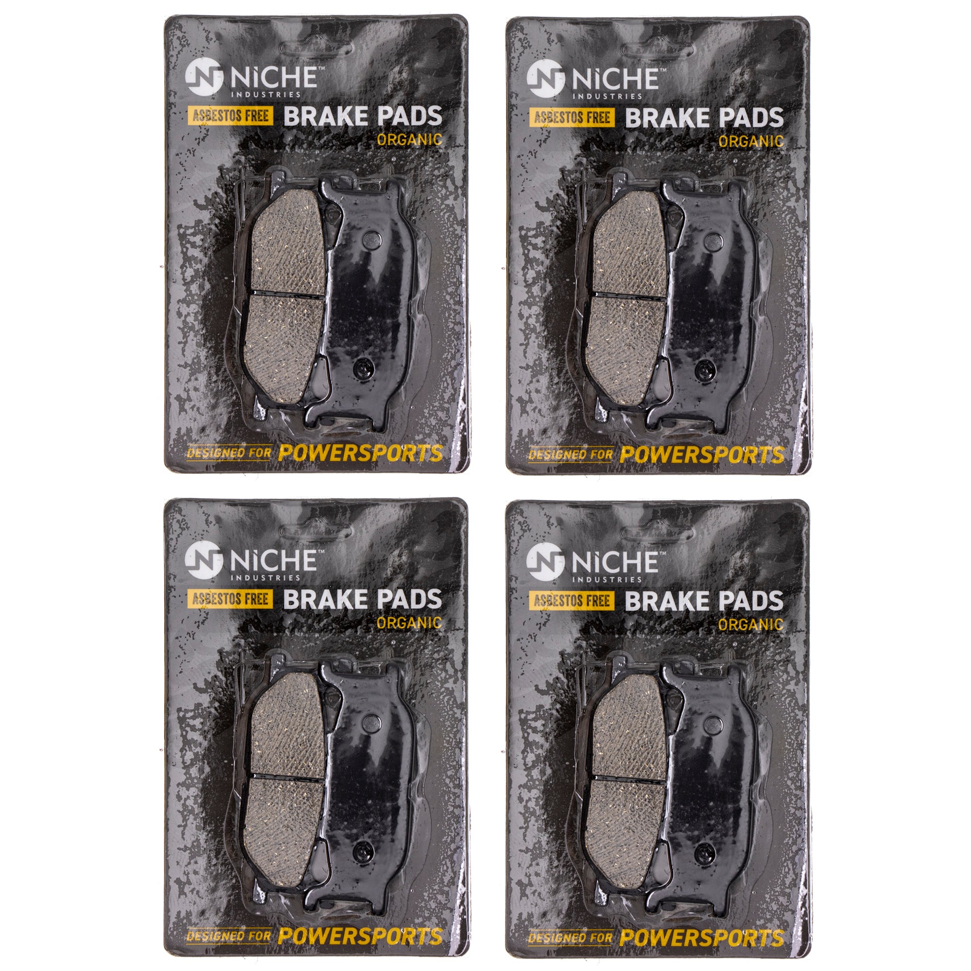 Front Brake Pads Set 4-Pack for zOTHER Yamaha V Stryker SR400 Royal 4WM-W0045-00-00 NICHE 519-KPA2490D