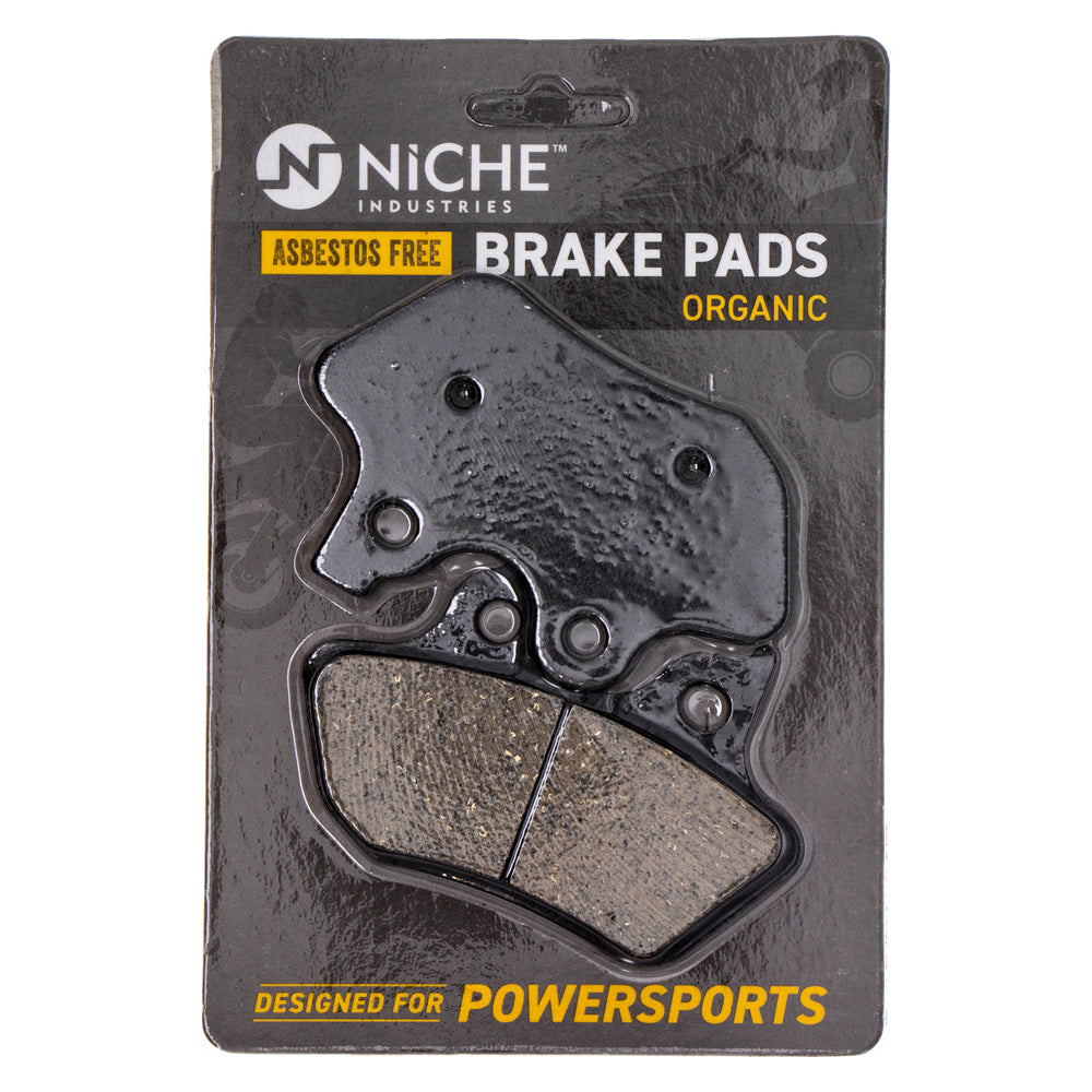 Front Rear Organic Brake Pad Set for Harley Davidson V Stryker SR400 Royal 44082-00E NICHE 519-KPA2491D