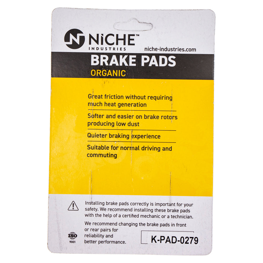 NICHE 519-KPA2491D Brake Pad Set 4-Pack for Harley Davidson V Stryker