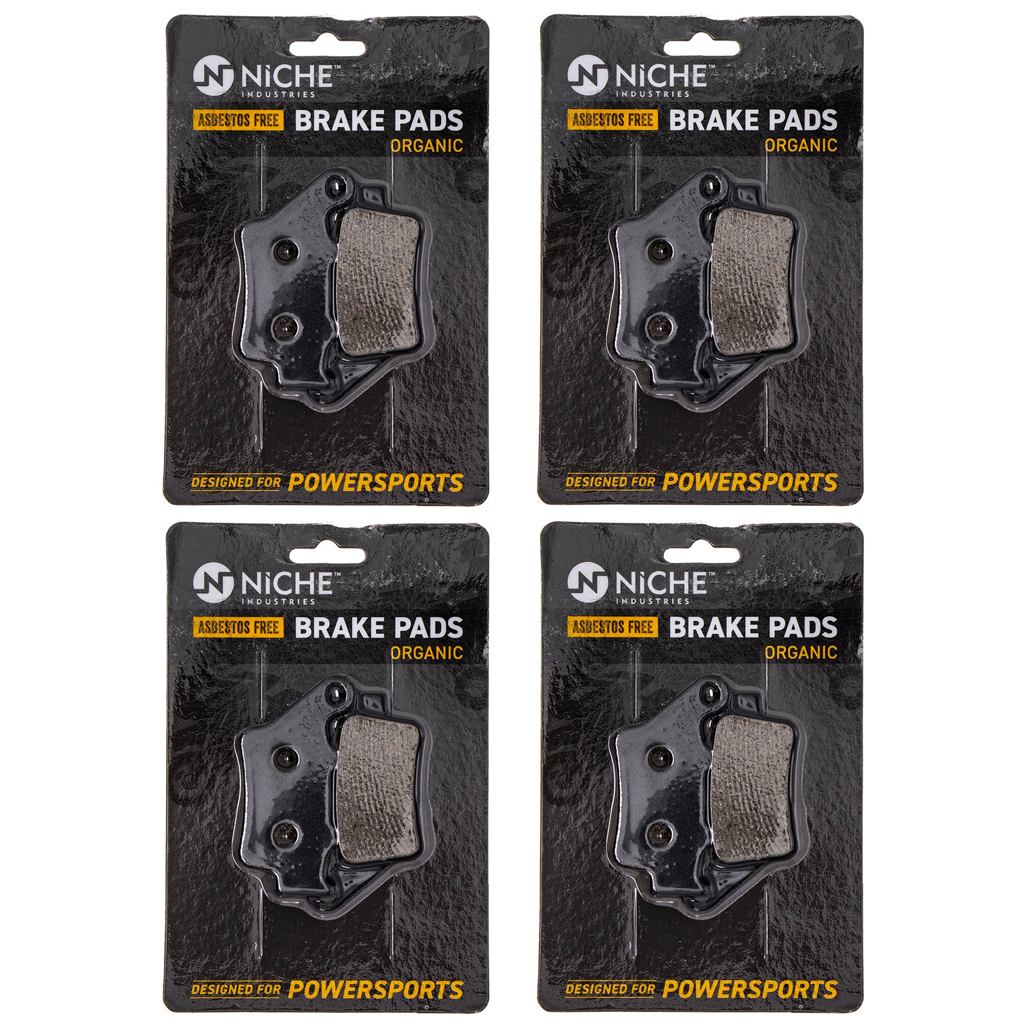 Brake Pad Set (Front & Rear) 4-Pack for zOTHER Victory Triumph Polaris KTM BMW Super Scout NICHE 519-KPA2402D