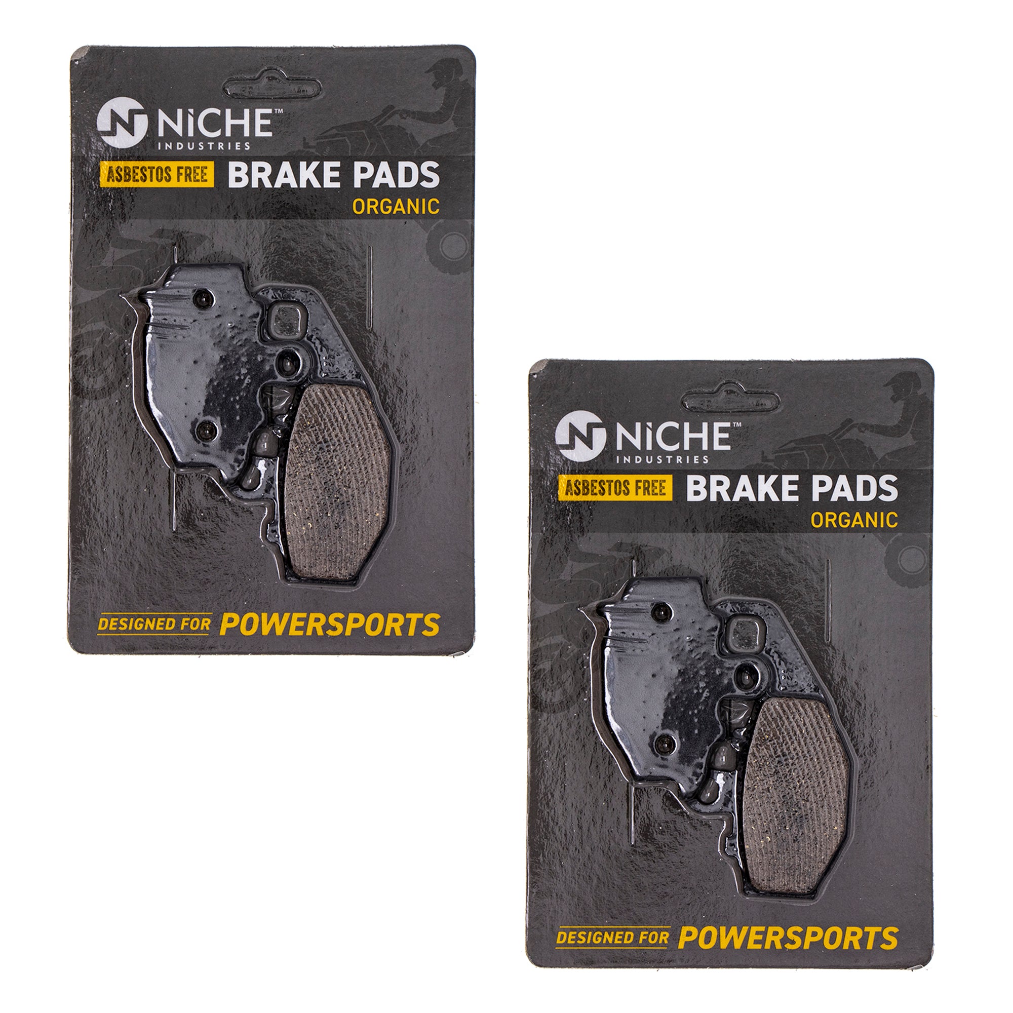 Rear Brake Pads Set 2-Pack for Kawasaki ZZR600 Z750S Z1000 Versys 43082-1213 43082-0004 NICHE 519-KPA2404D