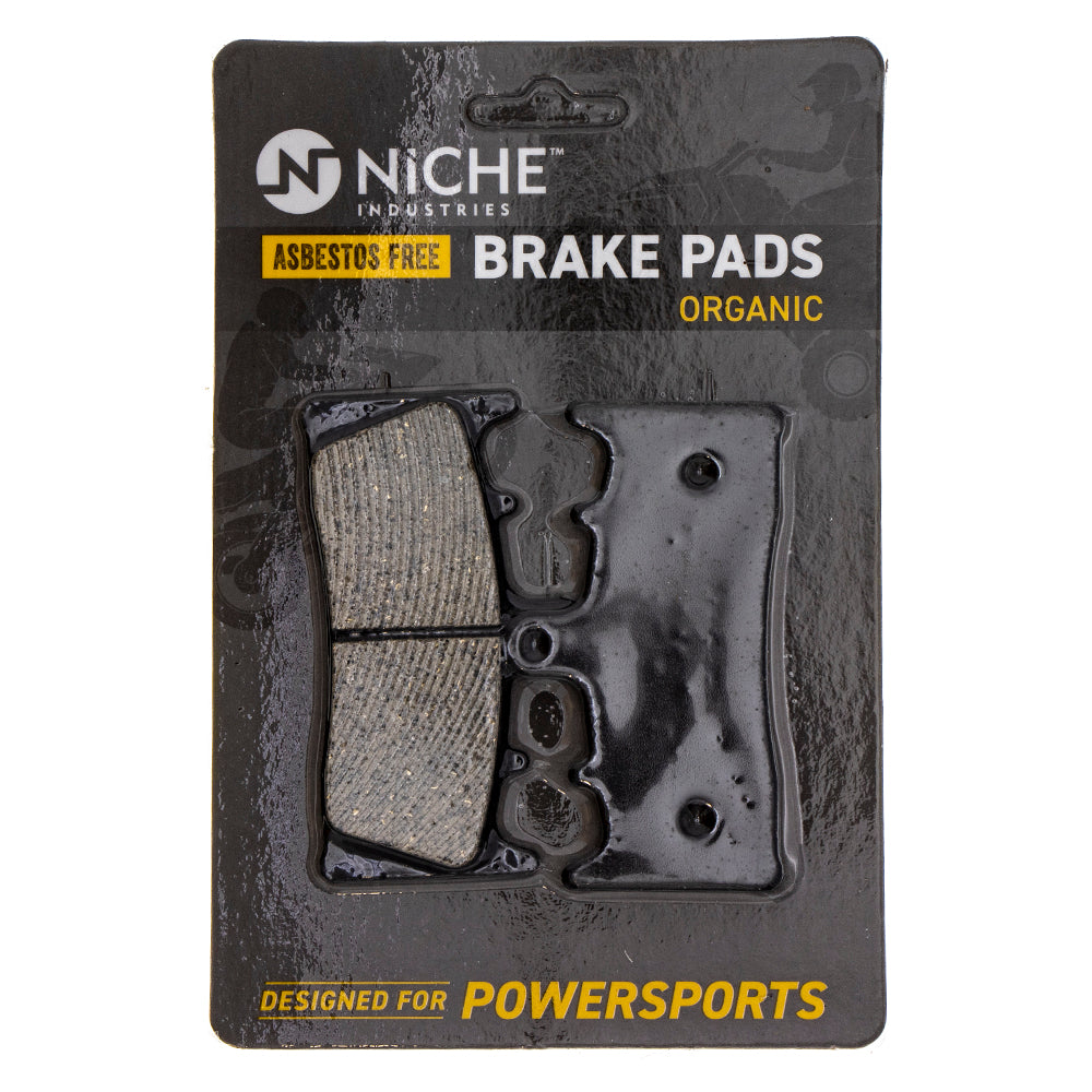 Front Organic Brake Pad Set for zOTHER Suzuki Kawasaki ZZR600 ZRX1200R ZRX1100 ZR1200 NICHE 519-KPA2408D