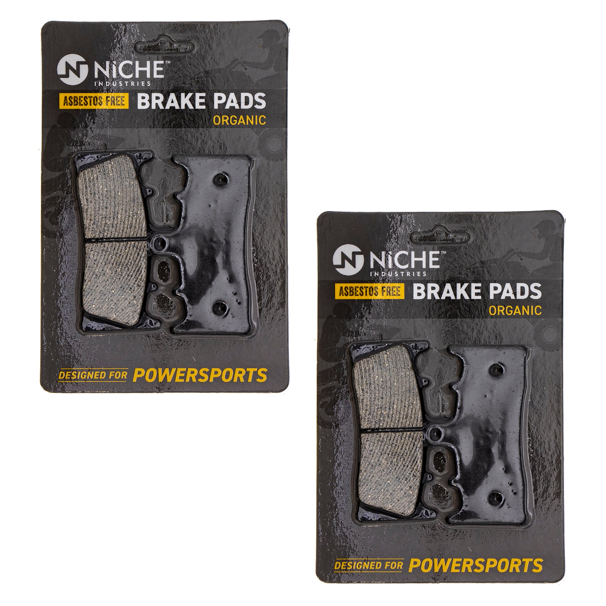 NICHE MK1002449 Brake Pad Kit Front/Rear for Kawasaki ZRX1200R