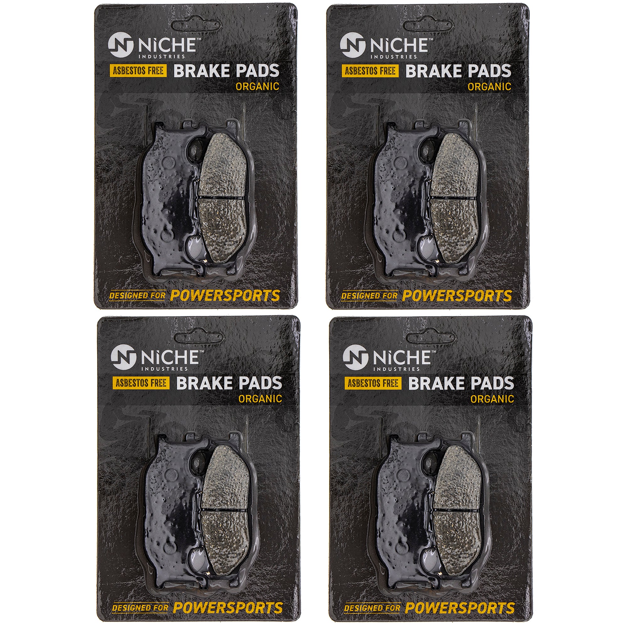 Front Brake Pads Set 4-Pack for zOTHER Yamaha Virago V Morphous FZ6R 5VU-25805-00-00 NICHE 519-KPA2412D