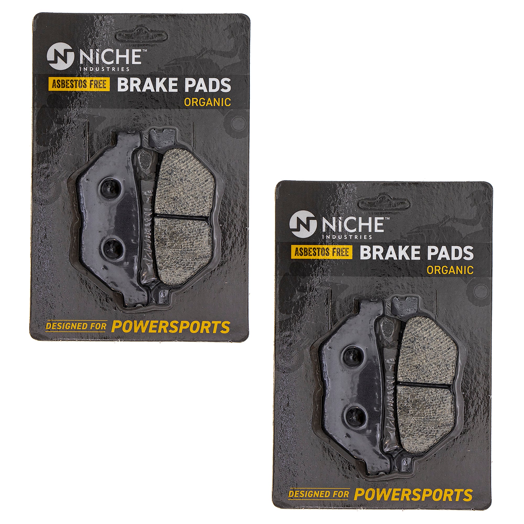 Rear Brake Pads Set 2-Pack for zOTHER Yamaha Vmax V Super Stryker 3D8-25806-00-00 NICHE 519-KPA2414D