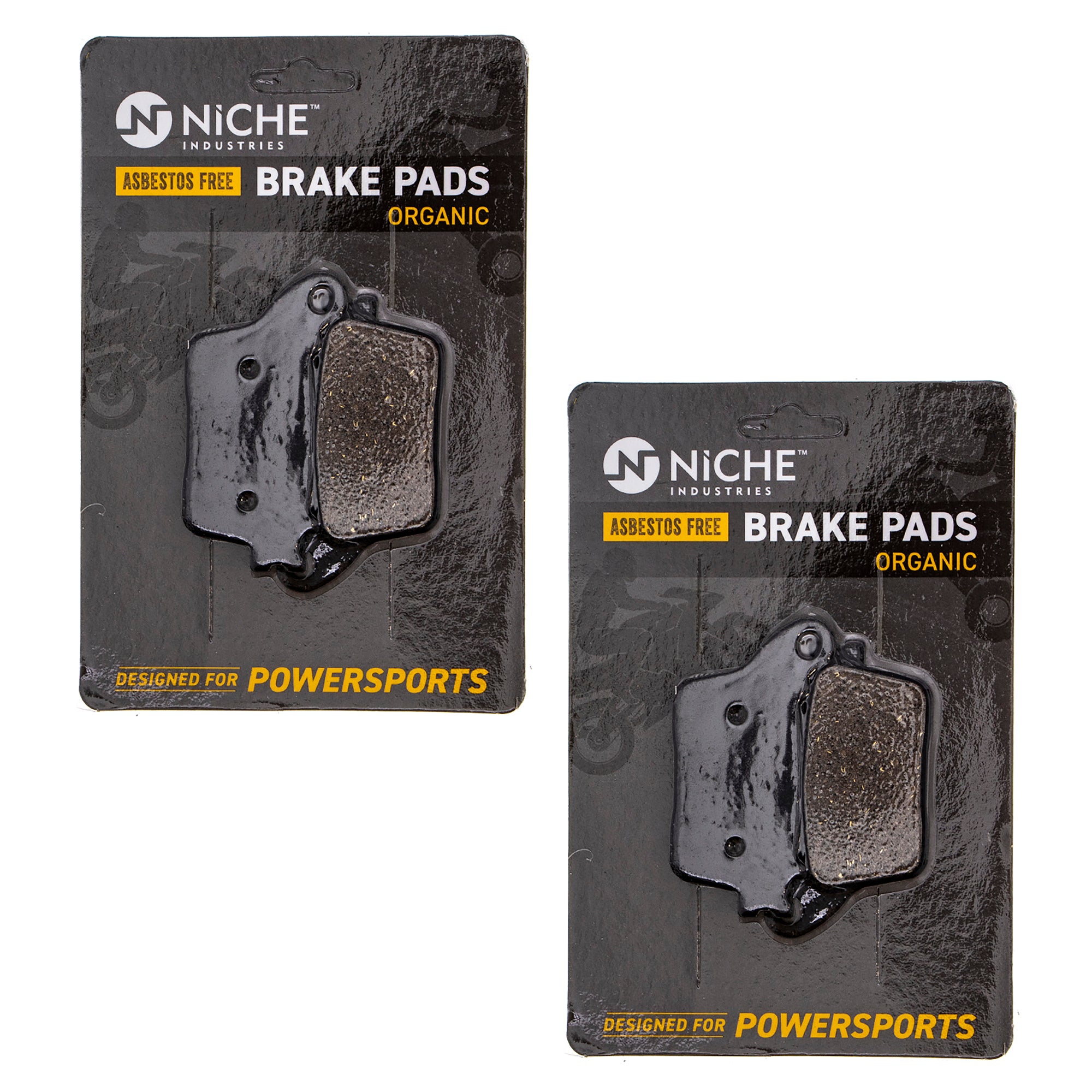 Rear Brake Pads Set 2-Pack for zOTHER Yamaha Suzuki Kawasaki Honda YZF Ninja GSXR750 NICHE 519-KPA2418D