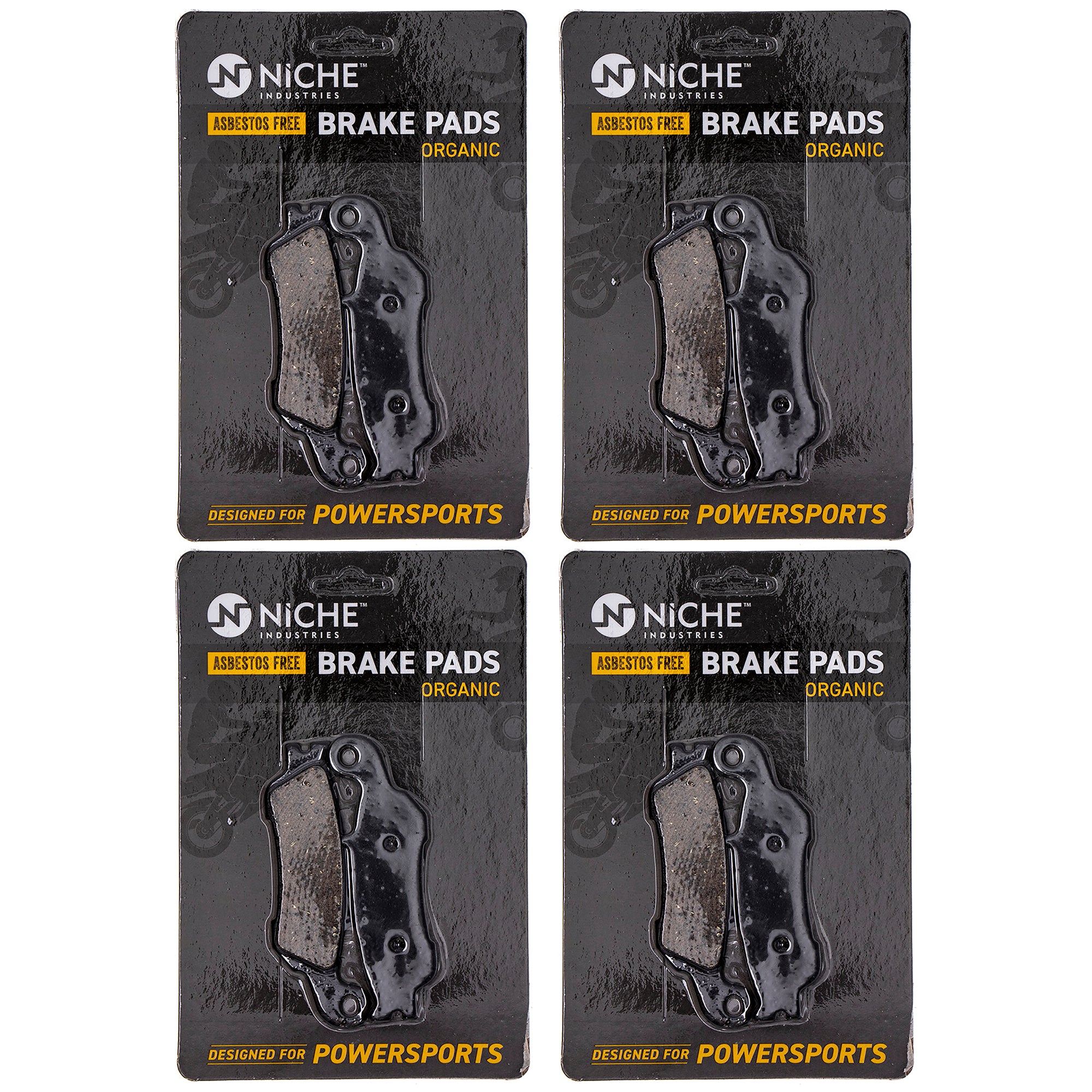 Front Brake Pads Set 4-Pack for zOTHER Yamaha YZ450FX YZ450F YZ250X YZ250FX NICHE 519-KPA2419D