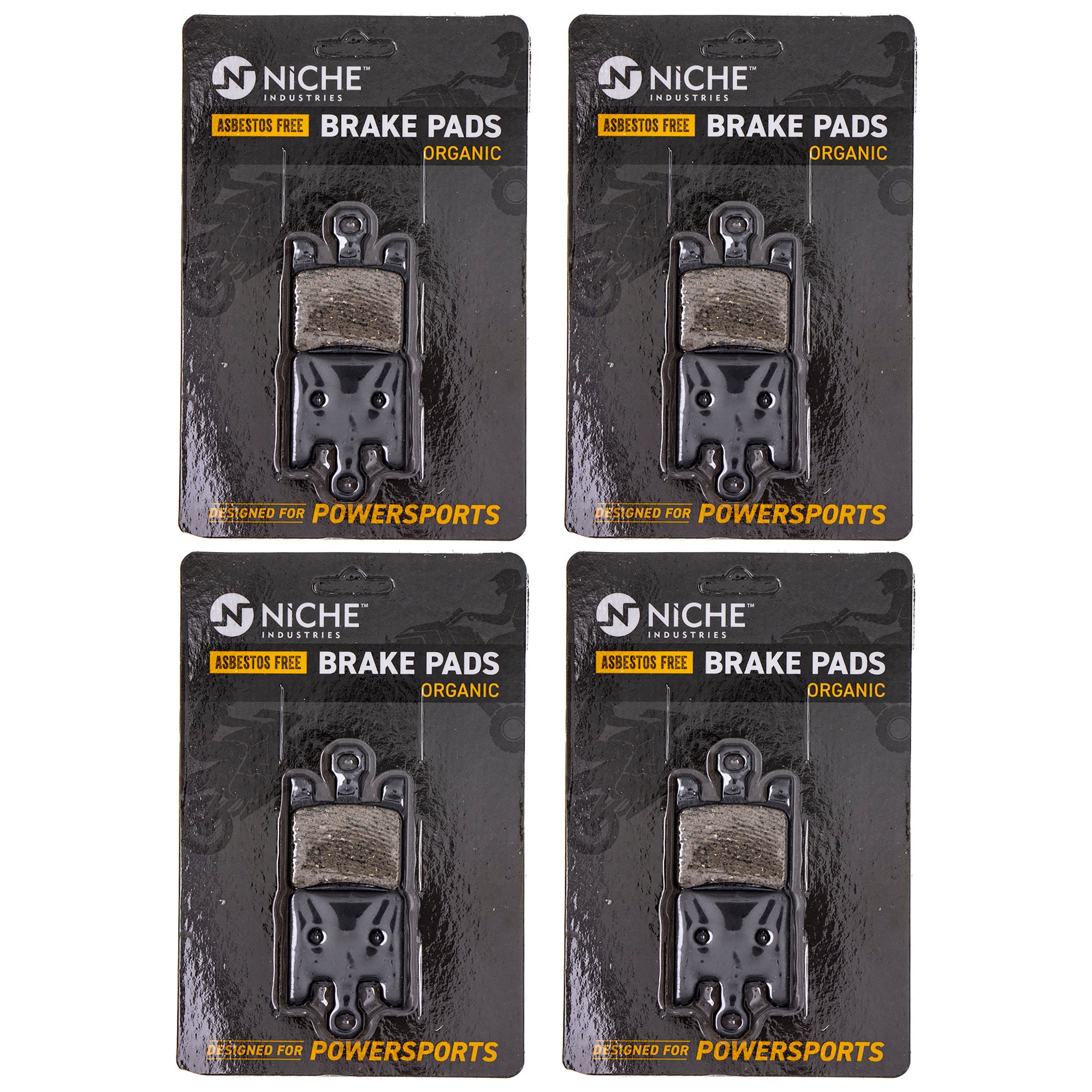 Front Brake Pads Set 4-Pack for zOTHER Suzuki Kawasaki Vulcan Ninja GSXR1000 43082-1293 NICHE 519-KPA2522D