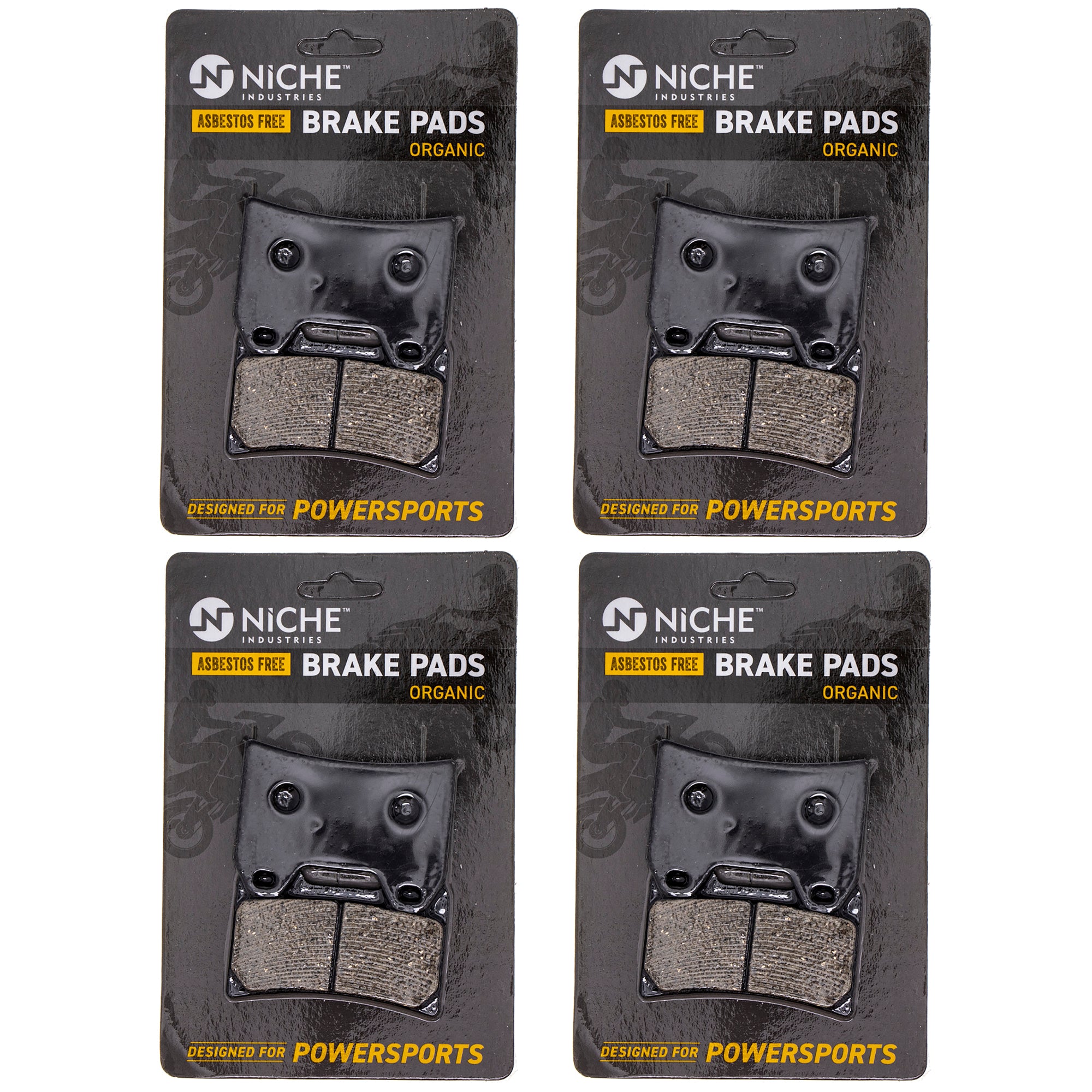 Brake Pad Set (Front & Rear) 4-Pack for zOTHER Victory Polaris KTM BMW Vegas Touring NICHE 519-KPA2526D