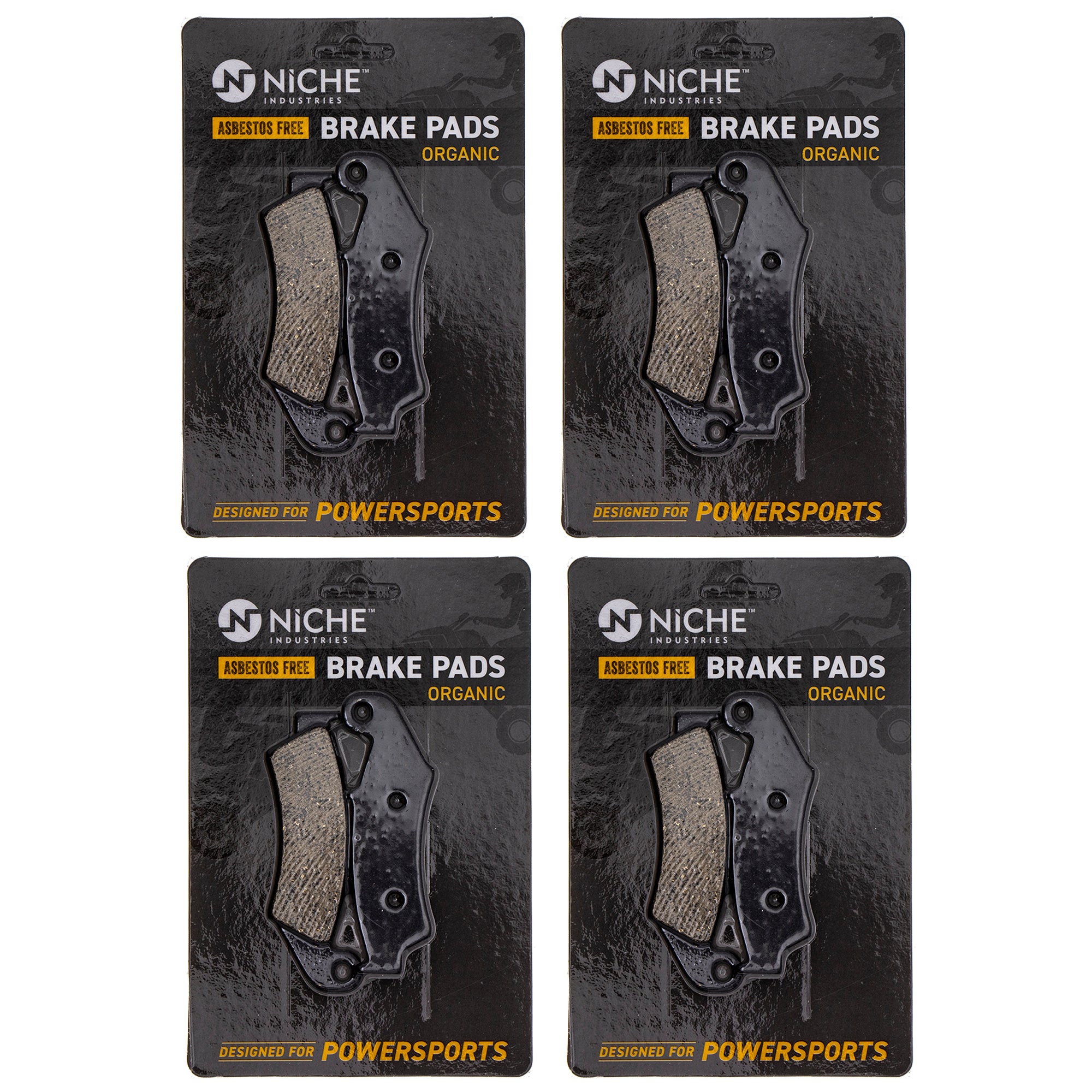 Front Brake Pads Set 4-Pack for zOTHER Honda XR600R XR250R CR500R CR250R 45105-KZ1-405 NICHE 519-KPA2529D