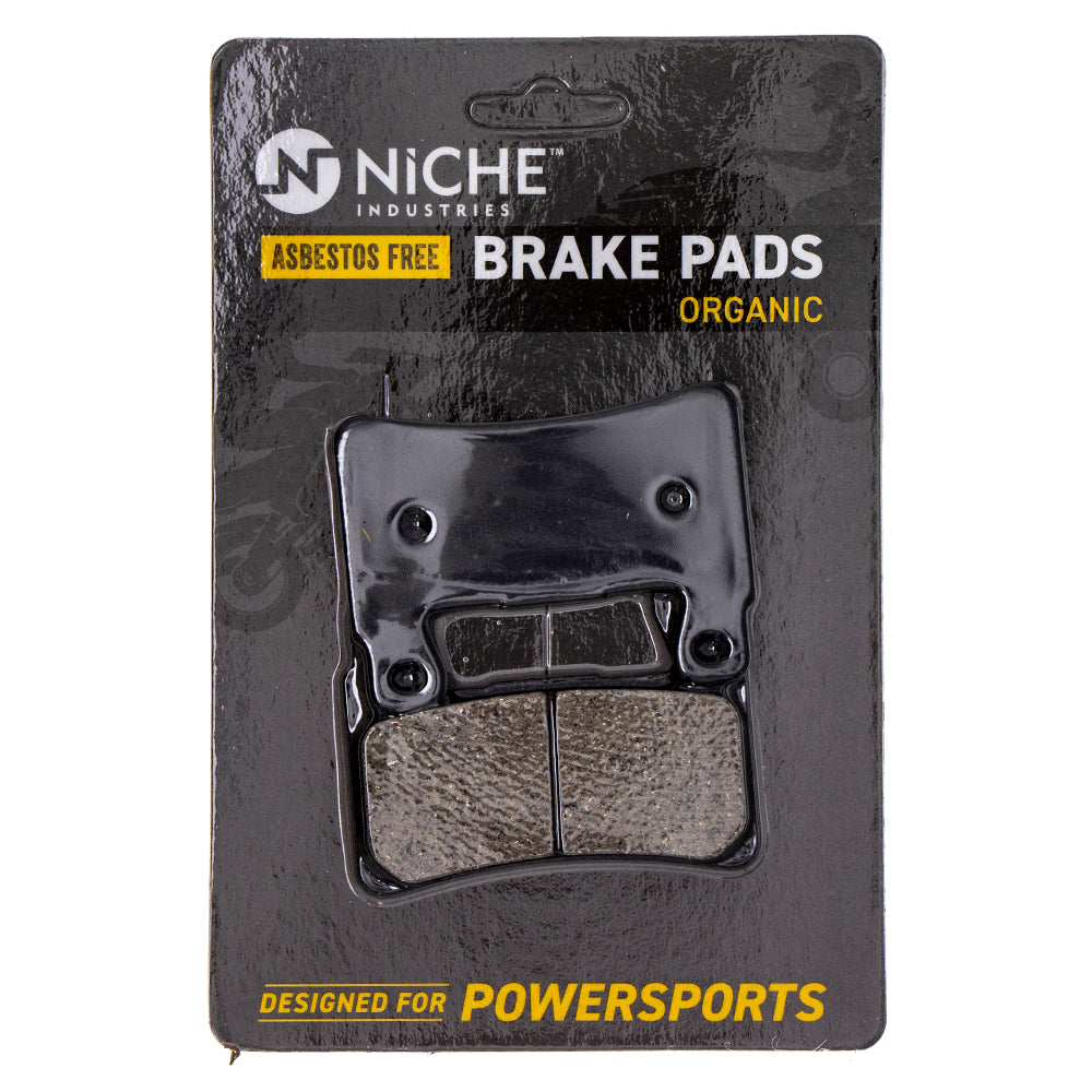 Organic Brake Pads for zOTHER Kawasaki Honda Harley Davidson Street Sport Softail RC51 NICHE 519-KPA2535D