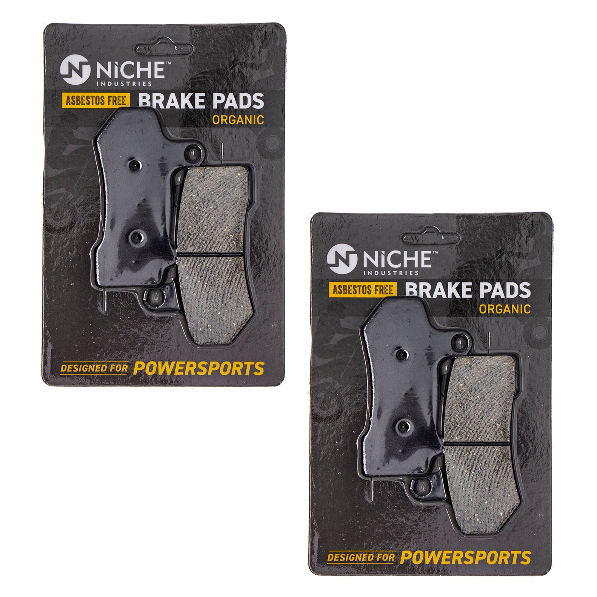 NICHE MK1002501 Organic Brake Pad Set for Harley Davidson Tri