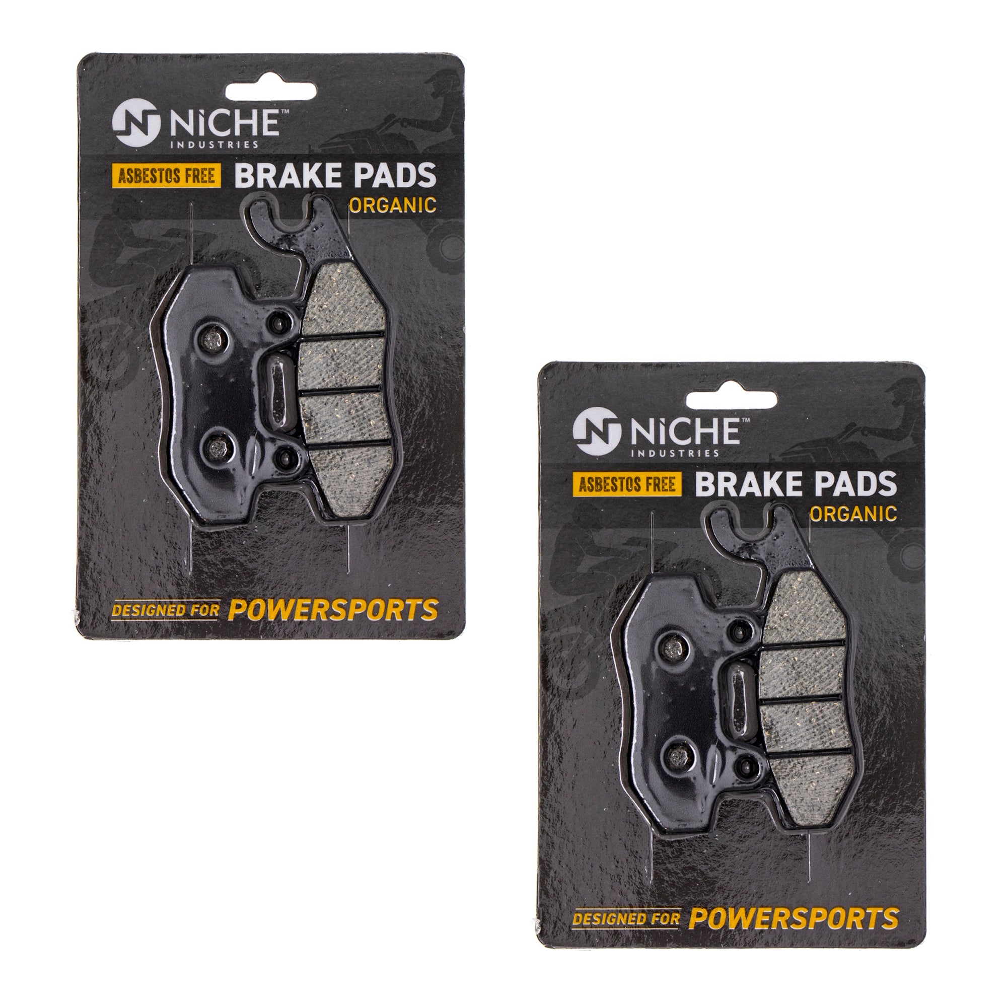 Brake Pad Set (Front & Rear) 2-Pack for zOTHER Suzuki Kawasaki Z400 Ninja KLR650 NICHE 519-KPA2530D