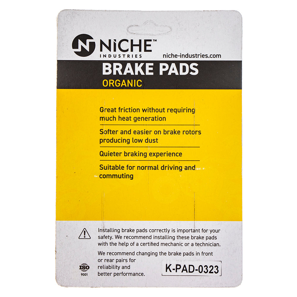 NICHE 519-KPA2545D Front Organic Brake Pad Set 4-Pack for zOTHER BMW