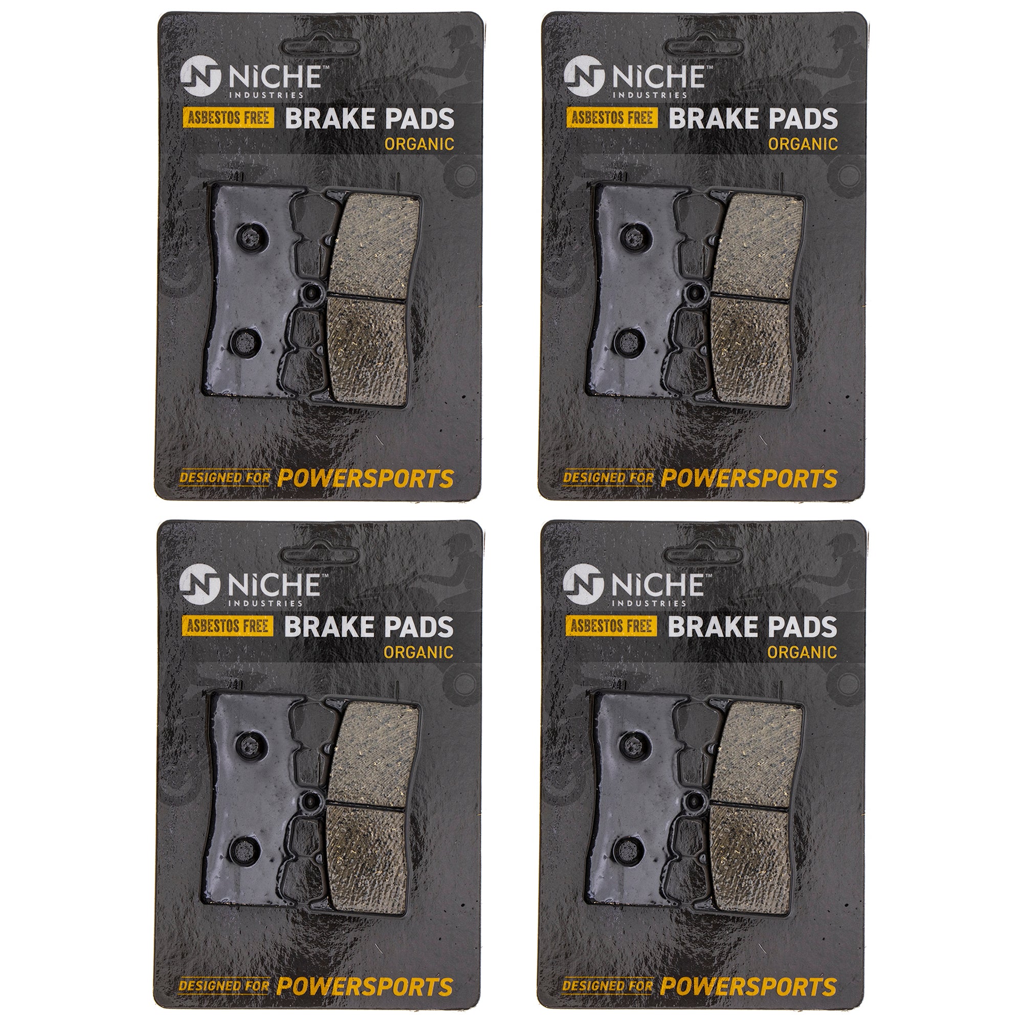 Front Organic Brake Pad Set 4-Pack for zOTHER BMW R1200R R1200CL R1200C R1150RS NICHE 519-KPA2545D