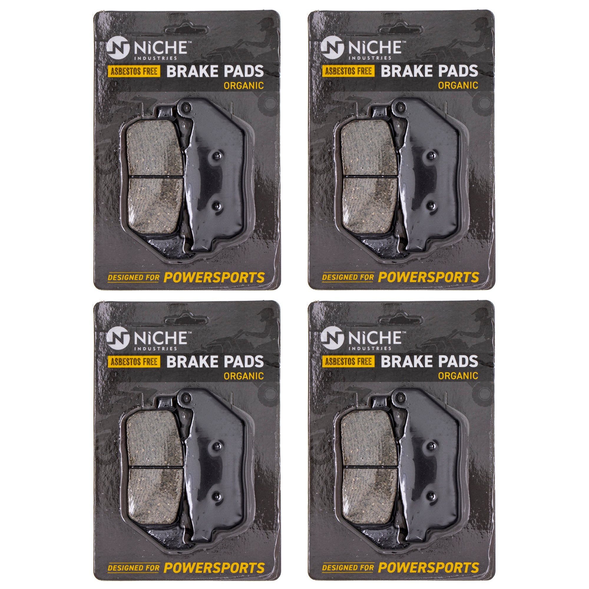 Front Brake Pads Set 4-Pack for Harley Davidson Sportster Seventy Iron Forty 42831-04A NICHE 519-KPA2547D