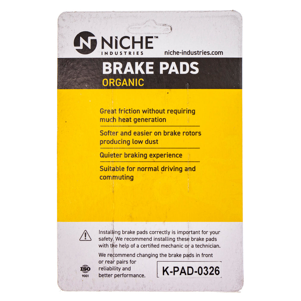 NICHE 519-KPA2548D Front Organic Brake Pad Set for zOTHER Triumph BMW