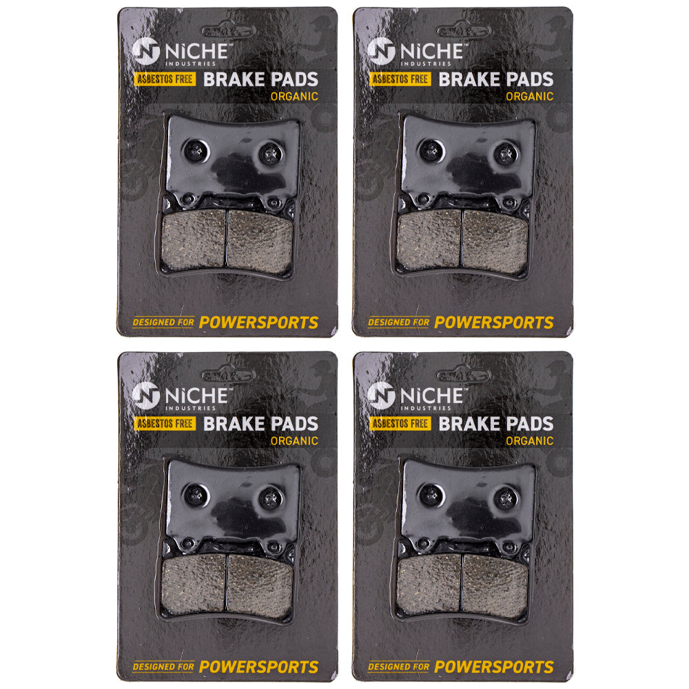 Brake Pad Set (Front & Rear) 4-Pack for zOTHER Yamaha TDM850 Royal Road FZR750R NICHE 519-KPA2549D