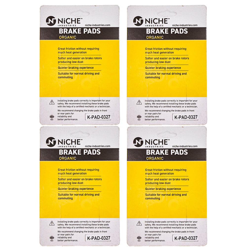 NICHE 519-KPA2549D Brake Pad Set 4-Pack for zOTHER Yamaha TDM850