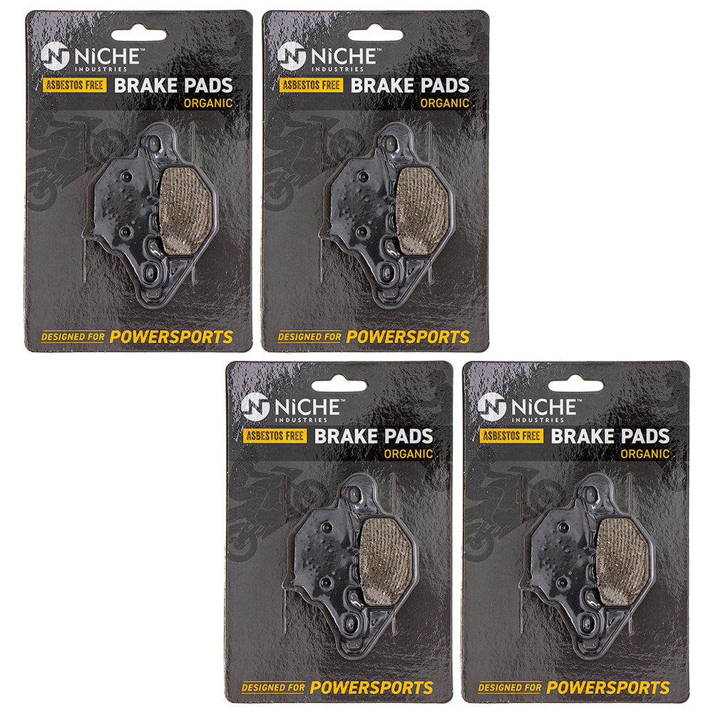 Front Brake Pads Set 4-Pack for Suzuki Kawasaki RM85L RM85 RM80 KLX125L 59301-20870 NICHE 519-KPA2541D
