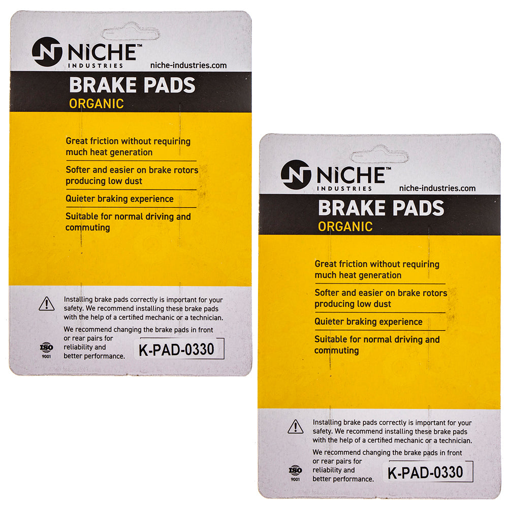 NICHE 519-KPA2552D Front Brake Pads Set 2-Pack for Triumph TT600
