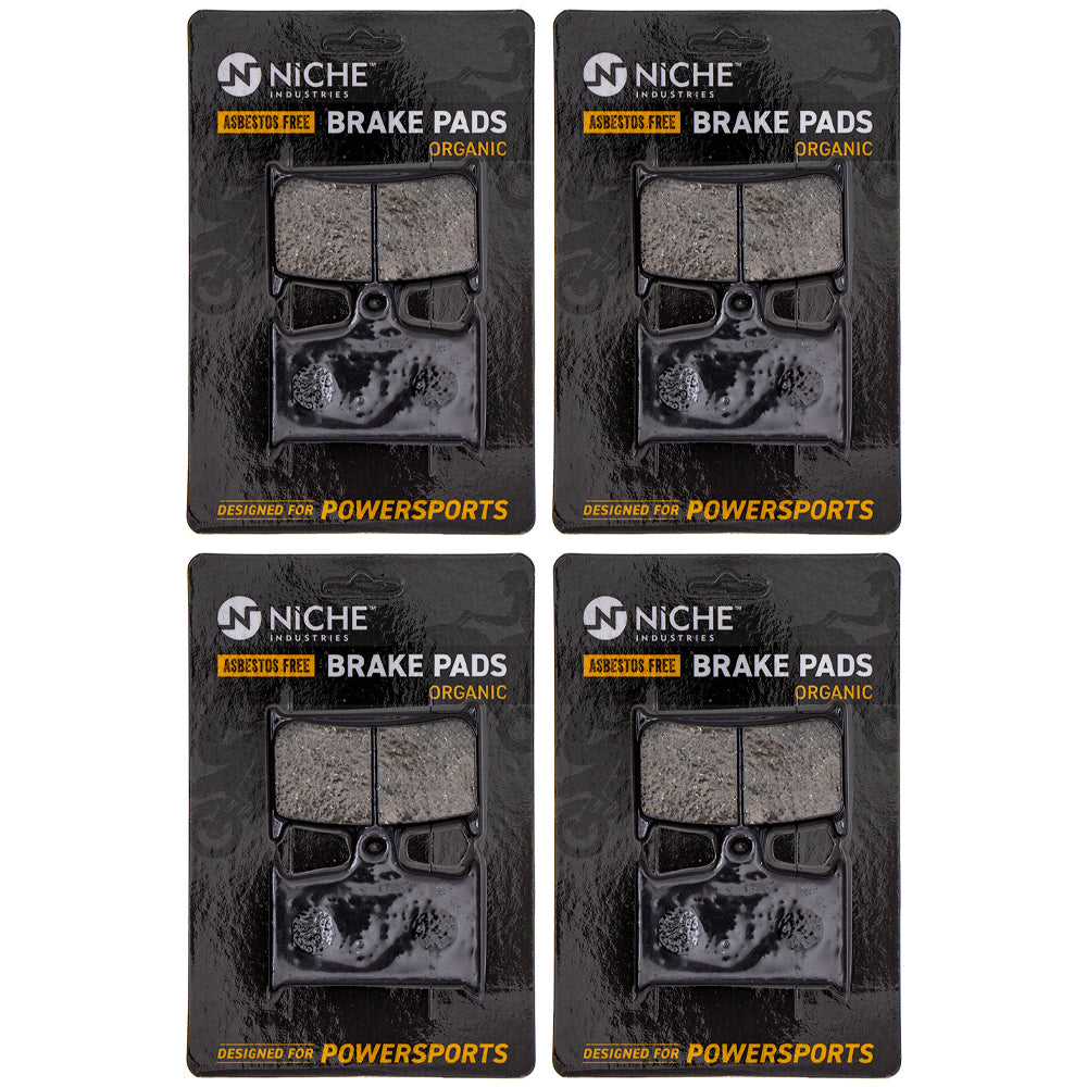 Front Brake Pads Set 4-Pack for Triumph TT600 Tiger Thunderbird Sprint T2020393 T2020245 NICHE 519-KPA2552D
