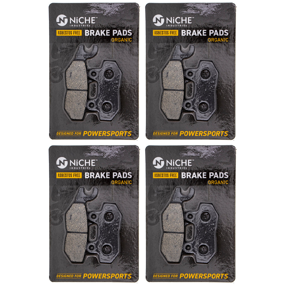 Organic Brake Pad Set 4-Pack for Triumph Tiger Thruxton Street Sprint NICHE 519-KPA2553D