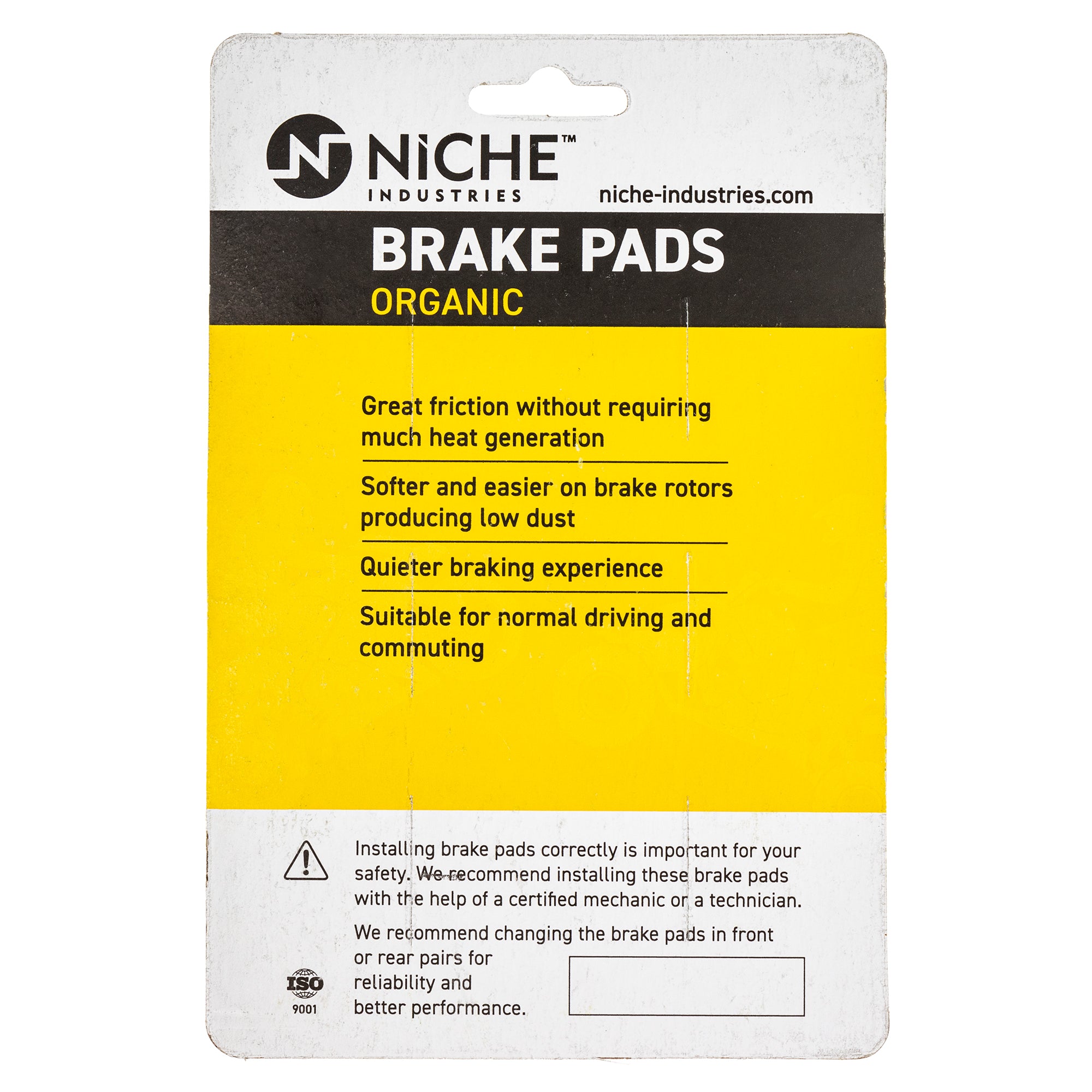 NICHE 519-KPA2555D Front Organic Brake Pad Set for zOTHER Yamaha