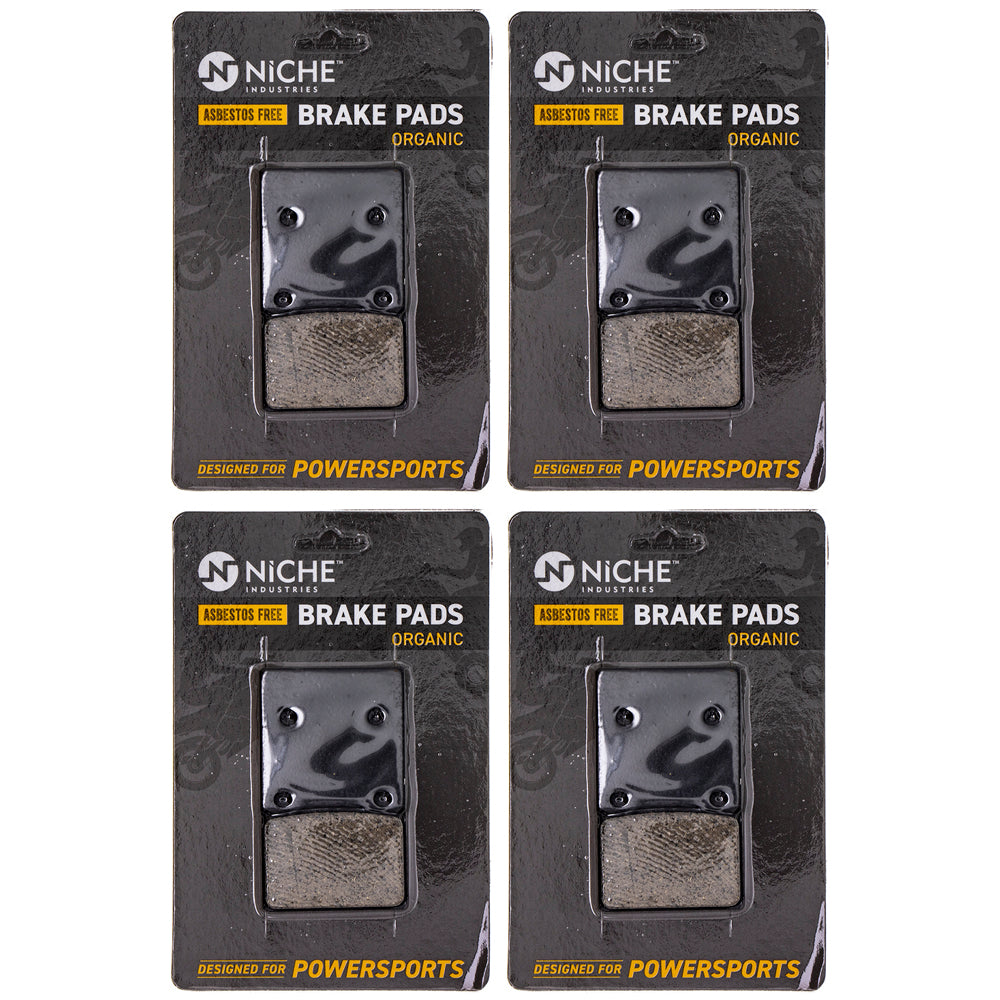 Rear Brake Pads Set 4-Pack for Kawasaki ZRX1200R ZRX1100 ZR1200 Ninja 43082-1200 NICHE 519-KPA2556D