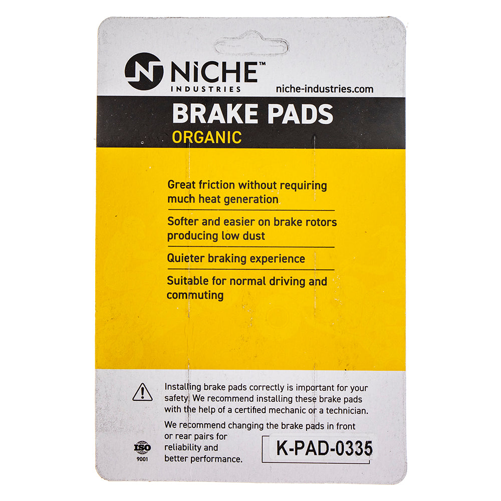 NICHE 519-KPA2557D Rear Organic Brake Pad Set for KTM Husqvarna