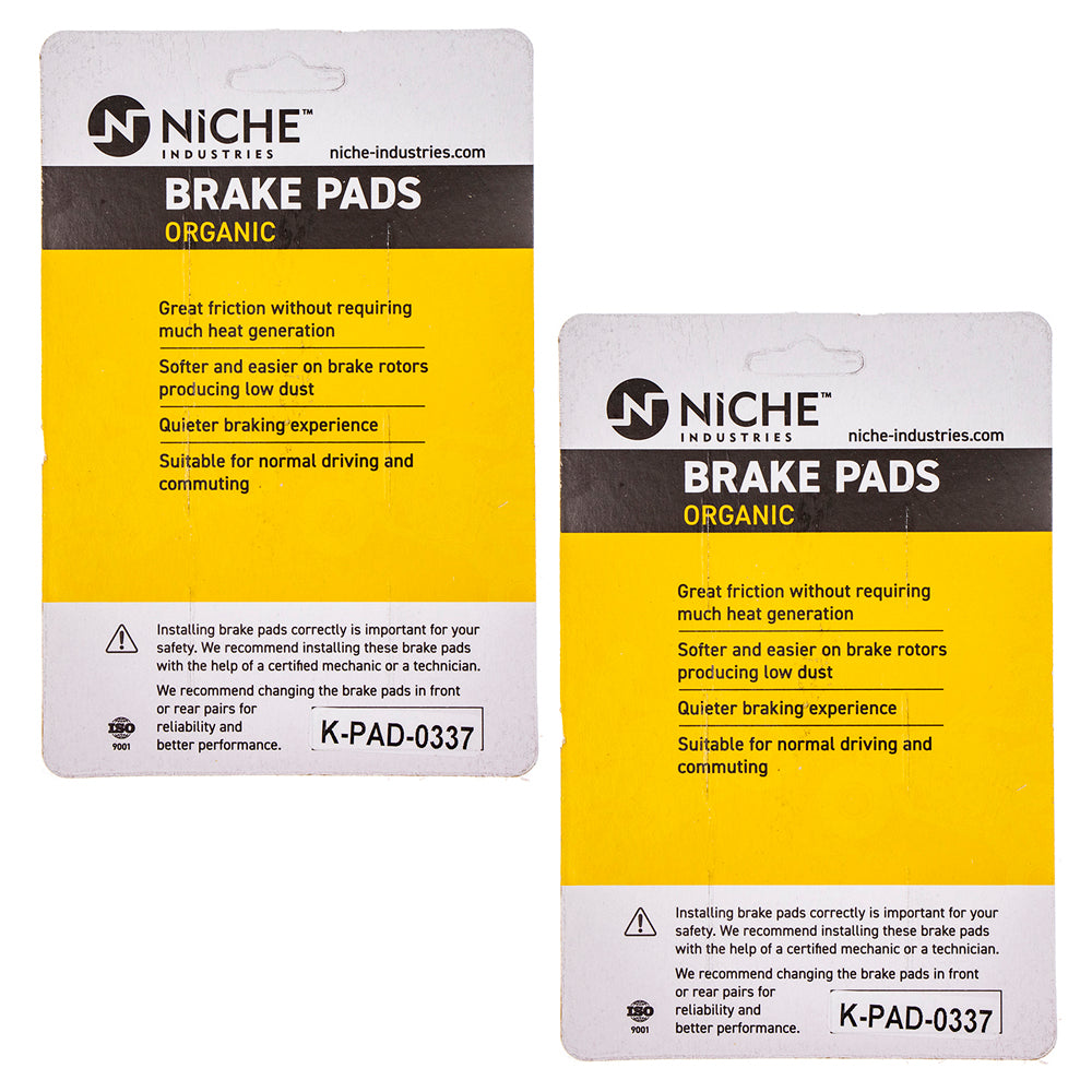 NICHE 519-KPA2559D Rear Brake Pads Set 2-Pack for Triumph Kawasaki