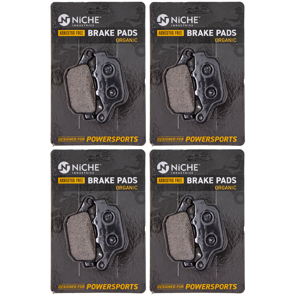 Rear Brake Pads Set 4-Pack for Triumph Kawasaki ZR800 Z900 Z800 Versys T2020602 43082-0117 NICHE 519-KPA2559D